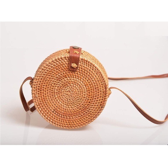 Round Rattan Bag - Picture 2 of 8